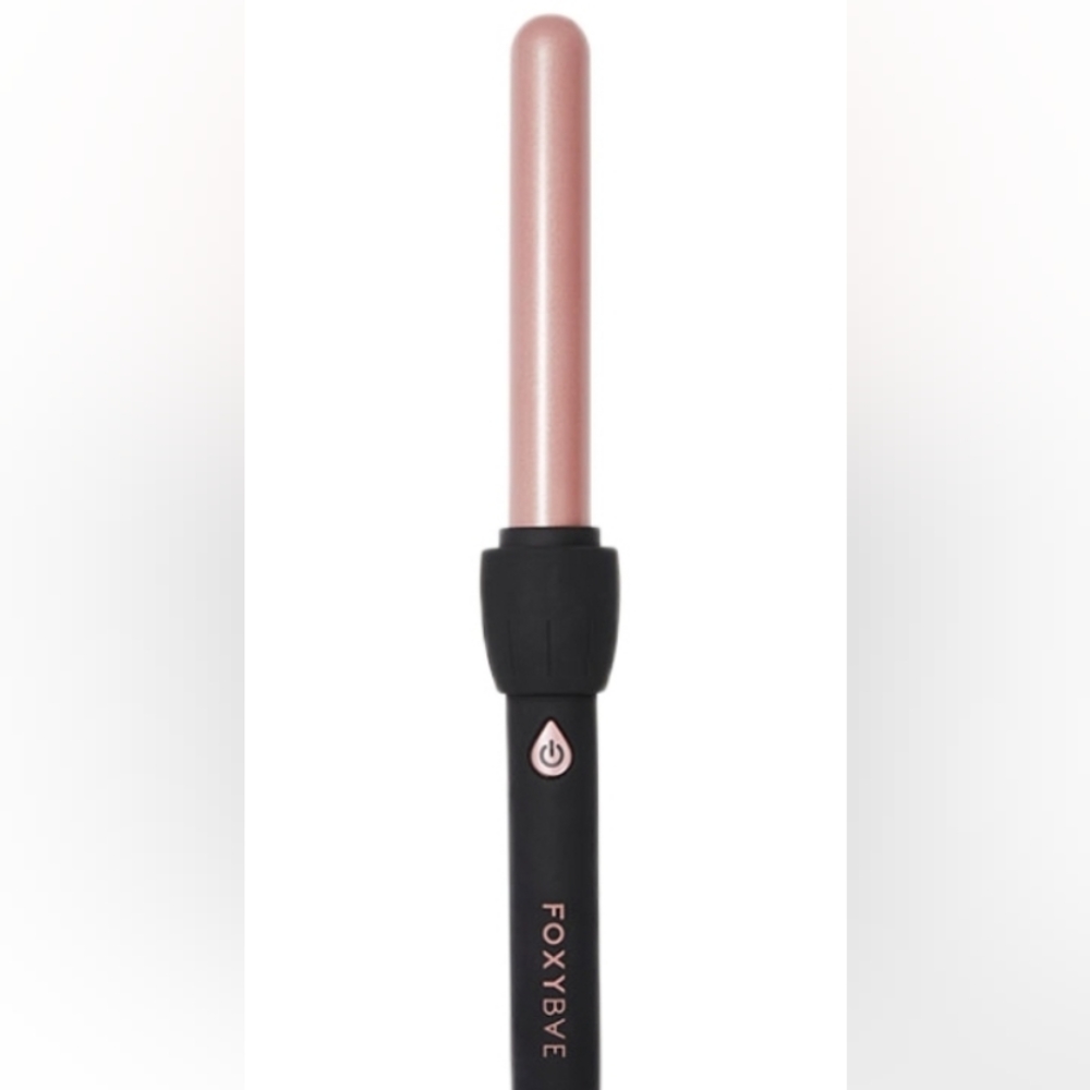 25mm Black Curling Wand with Rose Gold Colored Barrel